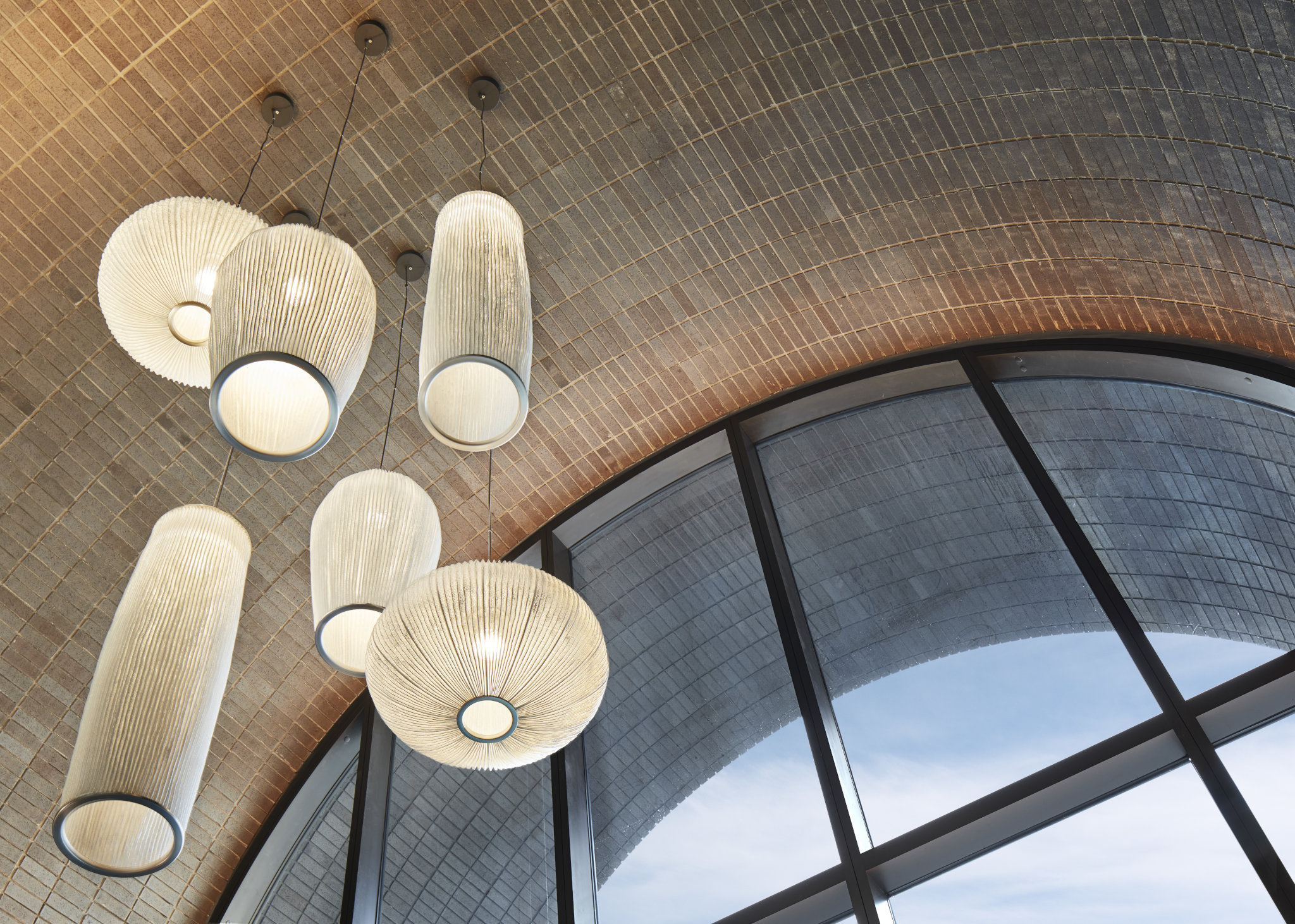 Ceiling with chandelier